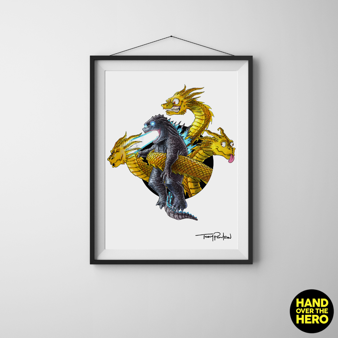 G0DZ1LLA / K1NG GH1D0RA PRINT