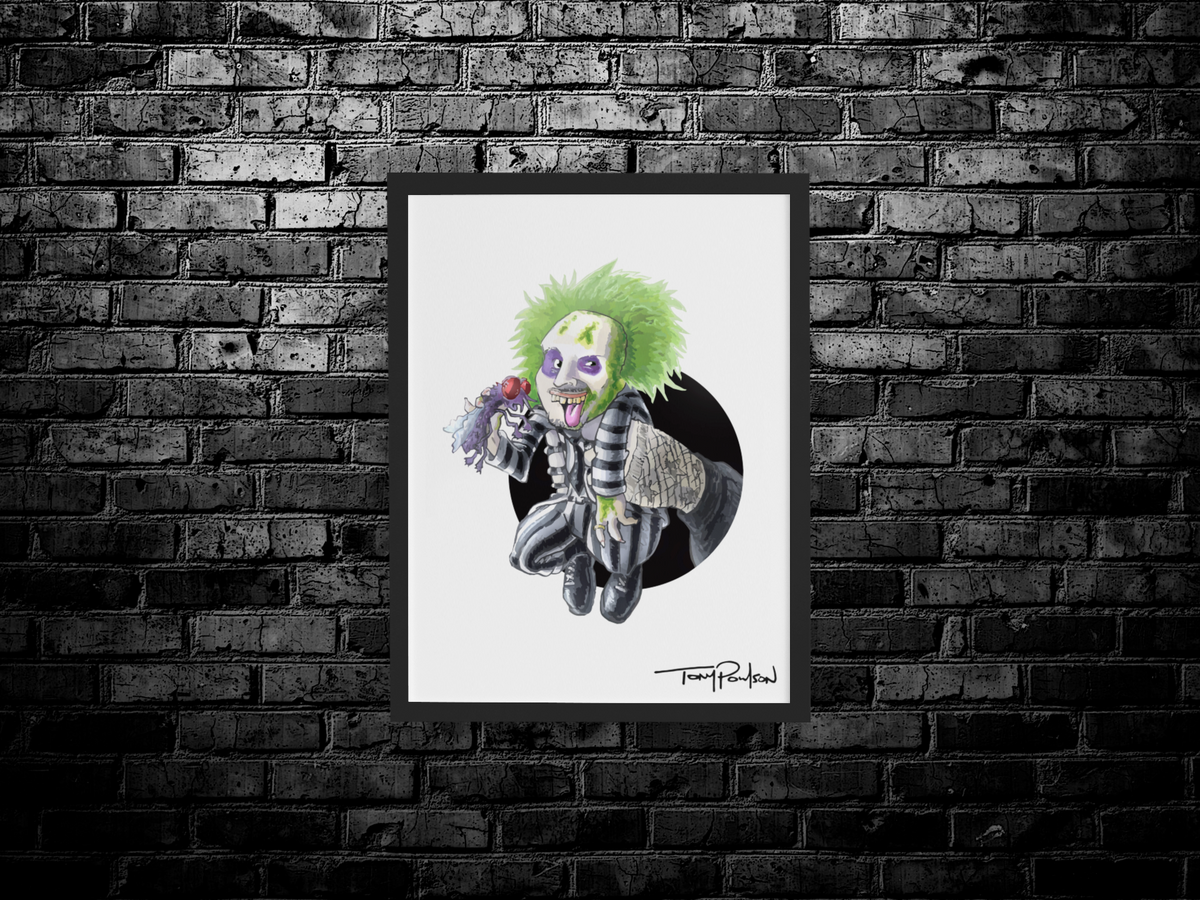 Beetleguy / Emo Girl Premium Art Print Hand Over the Hero