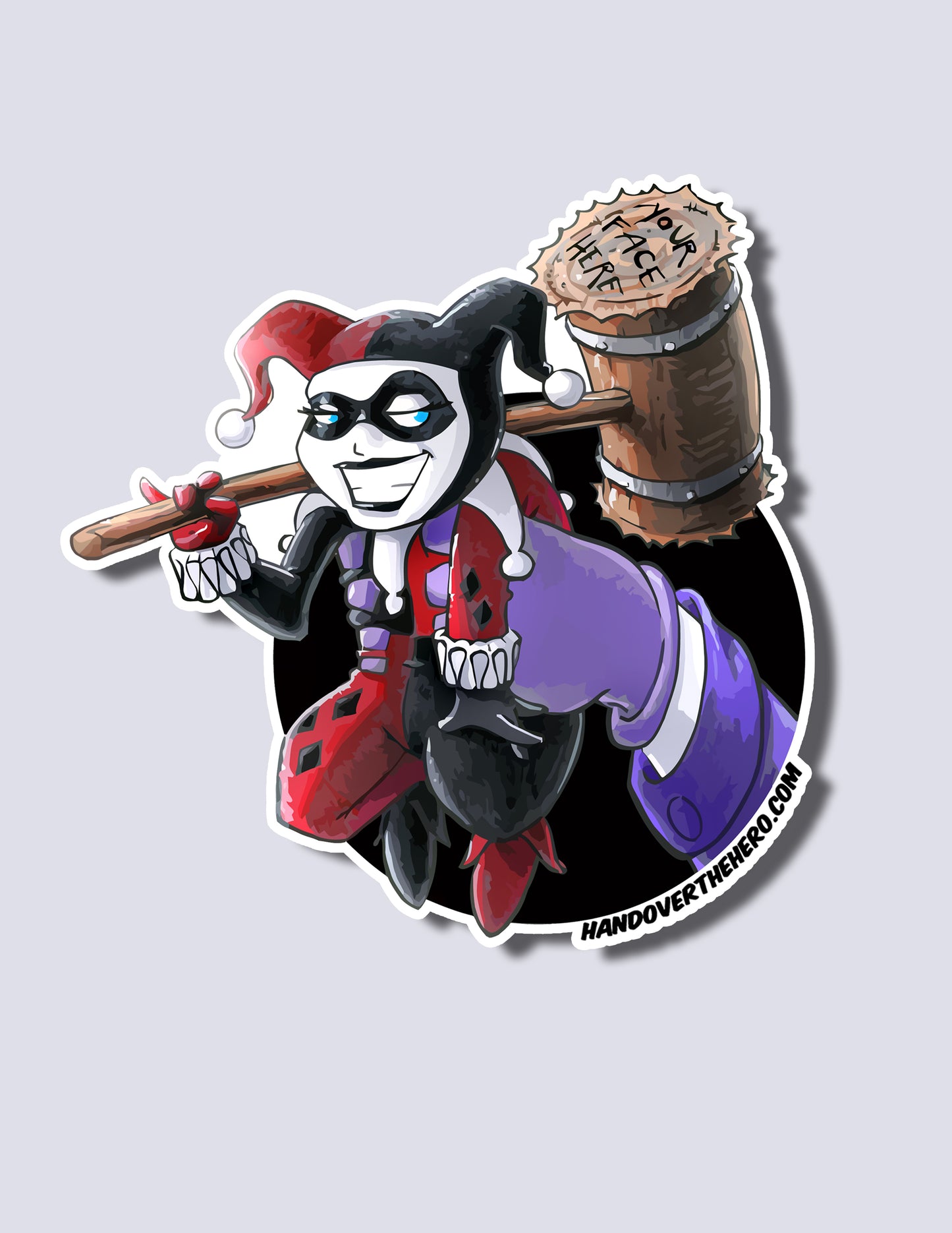 H4RL3Y QU1NN / J0KER STICKER
