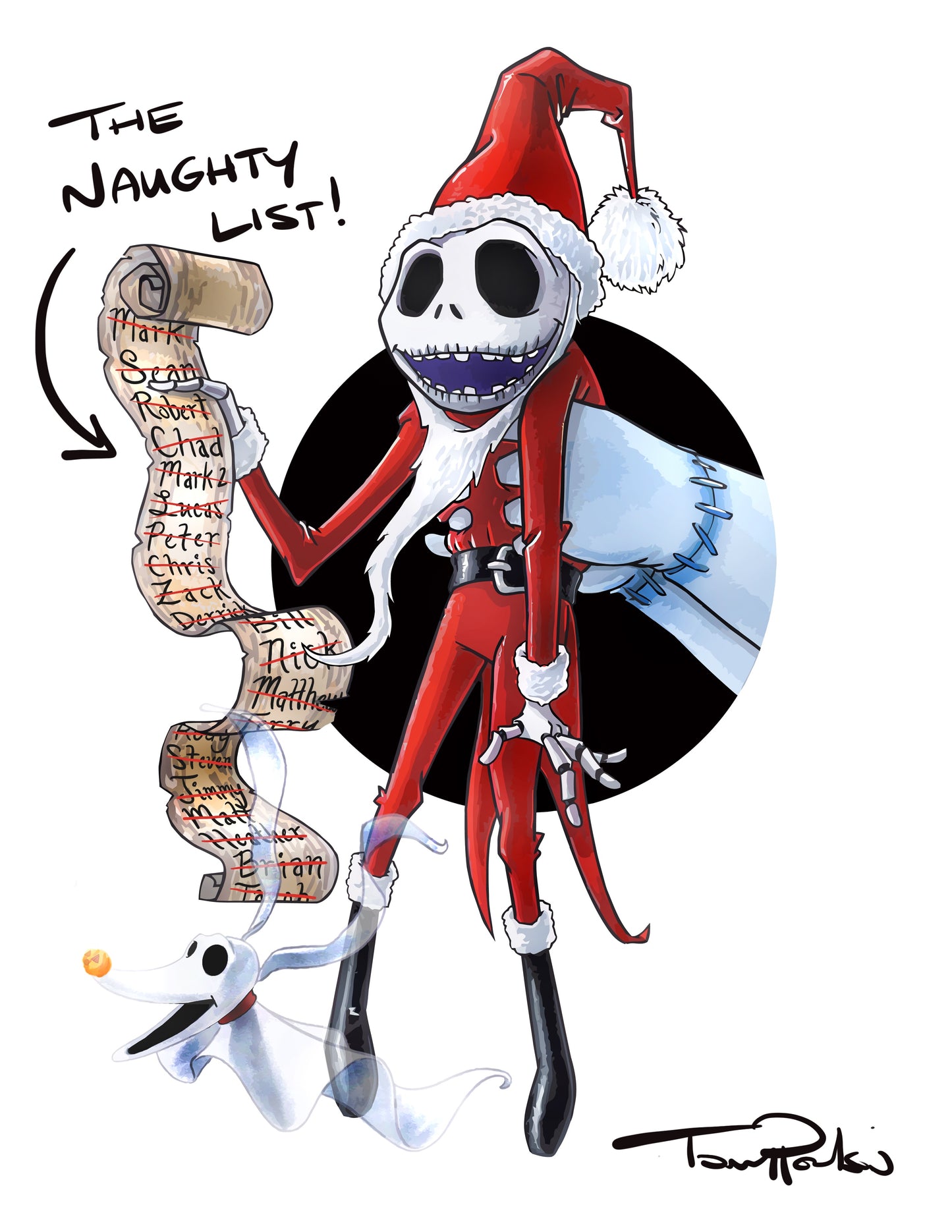 Sandy Claws Customizable Christmas List Limited Edition Print