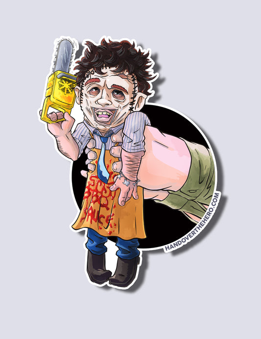 L3ATH3RFAC3 / DRAYT0N SAWY3R STICKER