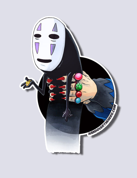 N0 F4CE / YUB4BA STICKER