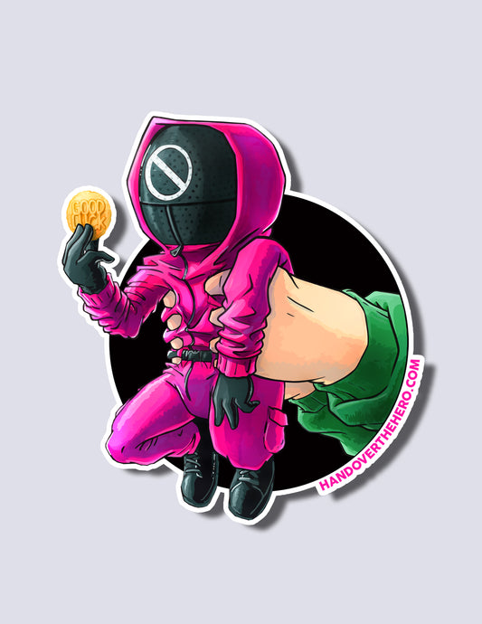 SQU1D GAM3 GUARD / PART1C1PANT STICKER