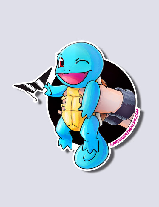SQU1RTLE / TR41N3R STICKER