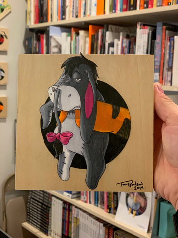 Sad Donkey / Bouncy Tiger Original Art