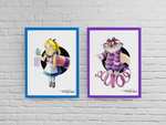 Alice / Grinning Kitty Premium Art Print