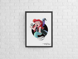 Little Mermaid / Sea Sorceress Premium Art Print