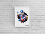 America Hero / Mad Titan Premium Art Print