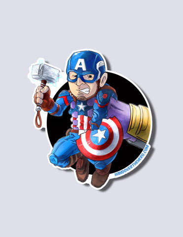 America Hero / Mad Titan Premium Vinyl Sticker