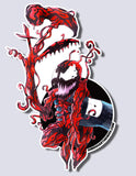 Red Symbiote / Black Symbiote Premium Vinyl Sticker