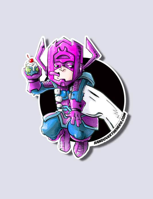 G4L4CTUS / S1LVER SURF3R STICKER