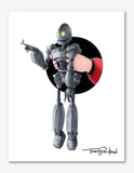 Giant Robot / Curious Boy Premium Art Print