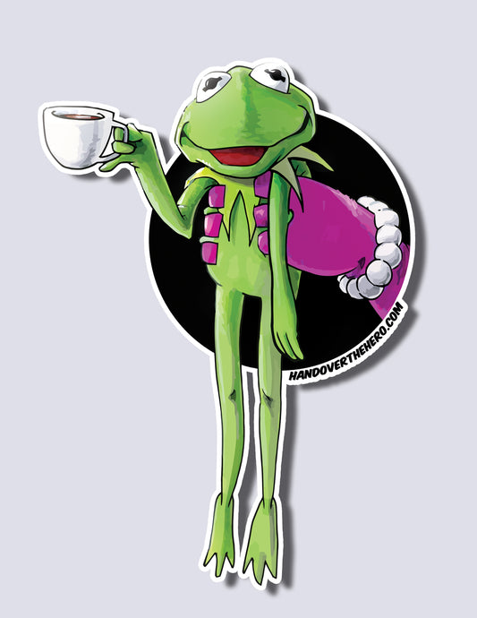 K3RM1T / MS P1GGY STICKER