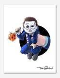 Halloween Stalker / Babysitter Premium Art Print