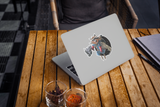 Space Raccoon / Space Tree Premium Vinyl Sticker