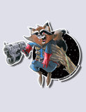 Space Raccoon / Space Tree Premium Vinyl Sticker