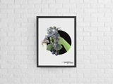 Rhino Baddy / Turtle Ninja Premium Art Print