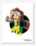 The Touchy Girlfriend / Cajun Card ThrowerPremium Art Print