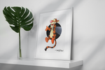 Bouncy Tiger / Sad Donkey Premium Art Print