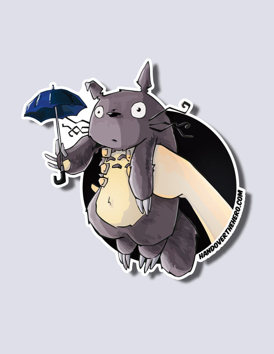 Cuddly Forest Creature / Little Girl Premium Vinyl Sticker