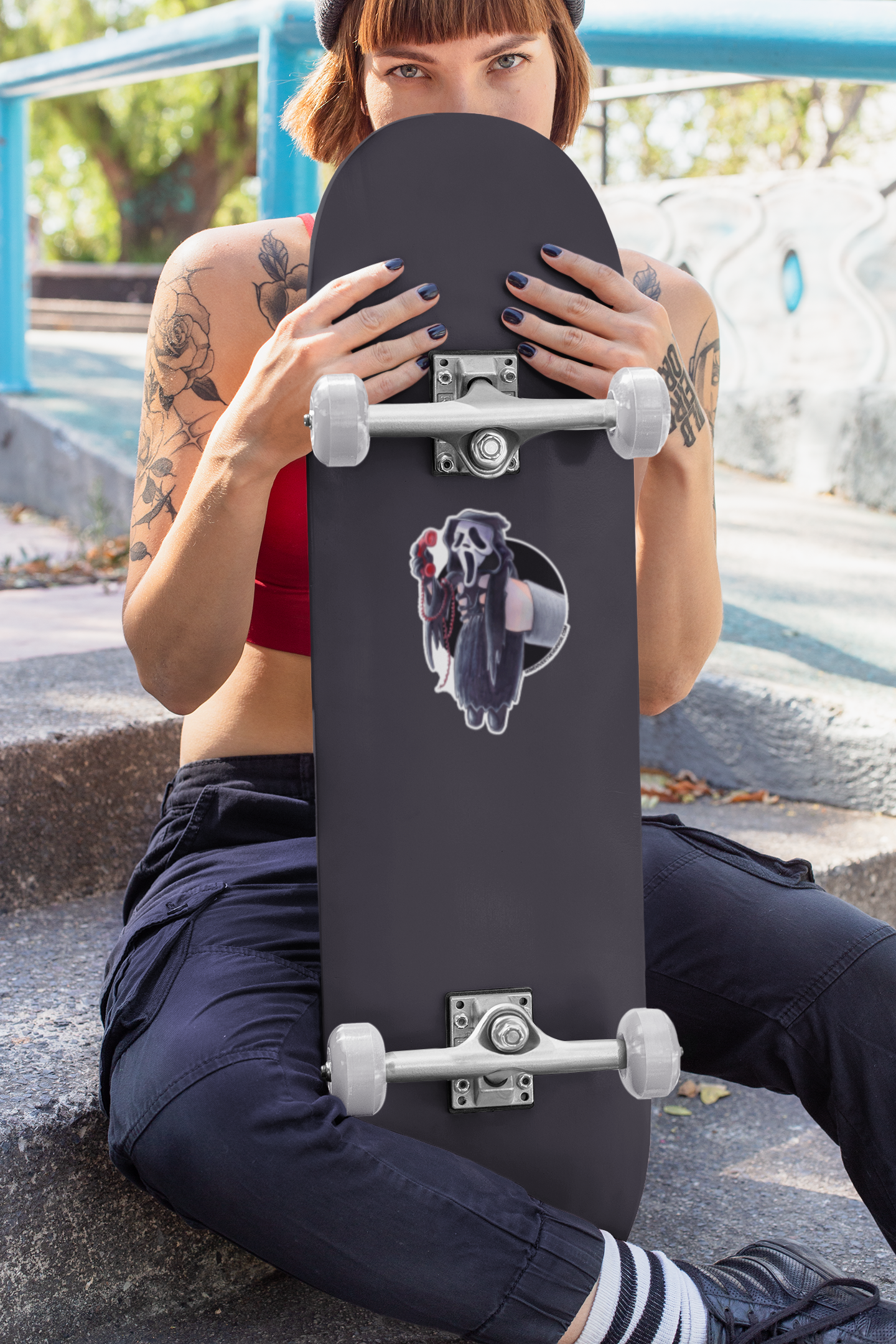 GH0ST F4CE / S1DN3Y STICKER