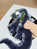 King of the Monsters / Mr. Tanaka Premium Art Print