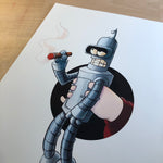Snarky Robot / Delivery Boy Premium Art Print