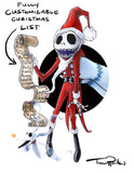 Sandy Claws Customizable Christmas List Limited Edition Print