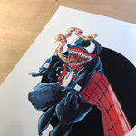 Black Symbiote / Web Slinger Premium Art Print