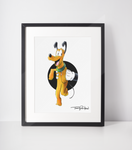 Yellow Dog / The Mouse Premium Art Print