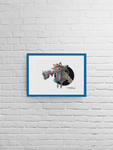 Space Raccoon / Space Tree Premium Art Print