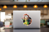 The Touchy Girlfriend / Cajun Card Thrower Premium Vinyl Sticker